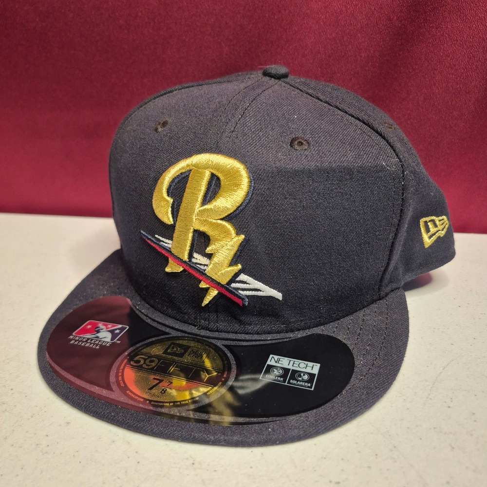 Scranton Wilkes Barre RailRiders Hat New Era 59FIFTY Men 7 7/8 Navy Blue Fitted